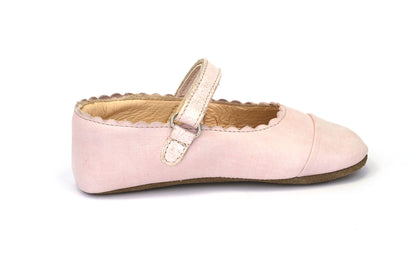 Obex Balerina Interno ballerine bambina in pelle antiscivolo – Rosa cipria