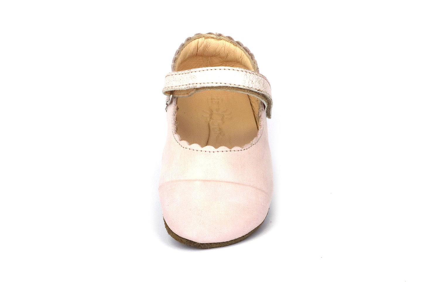 Obex Balerina Interno ballerine bambina in pelle antiscivolo – Rosa cipria