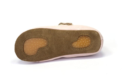 Obex Balerina Interno ballerine bambina in pelle antiscivolo – Rosa cipria