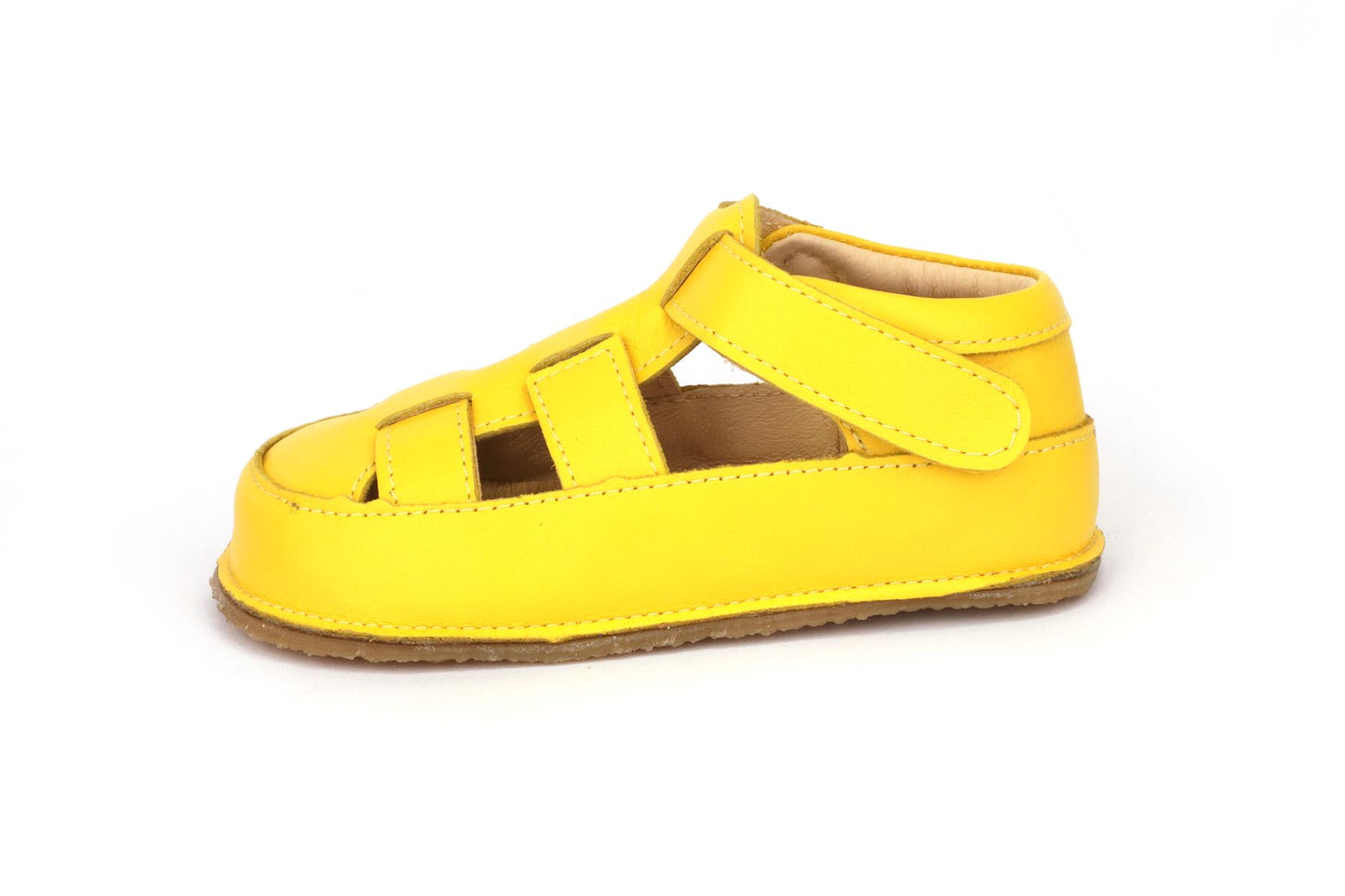 Obex Helis sandali bambini in pelle antiscivolo per estate e asilo – Giallo