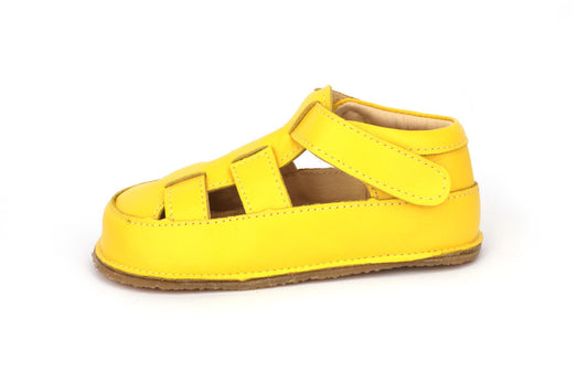Obex Helis sandali bambini in pelle antiscivolo per estate e asilo – Giallo