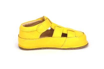Obex Helis sandali bambini in pelle antiscivolo per estate e asilo – Giallo